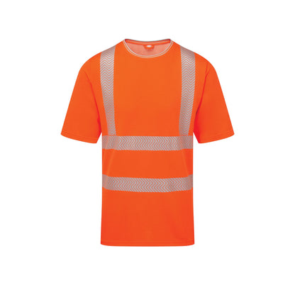 Pulsar LFE933 GRS Hi Vis Short Sleeve T-Shirt Yellow Orange High Visibility Workwear