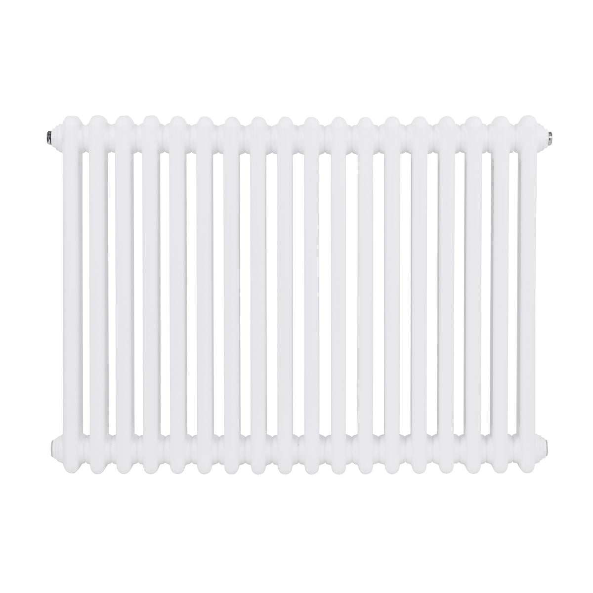 Baridi DH368 Horizontal Traditional 2 Column Radiator 600 x 832mm - White | Steel | Horizontal traditional two column radiator delivers a BTU output