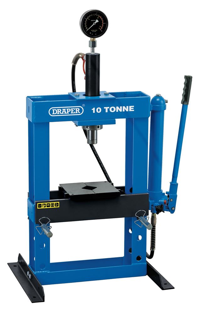 Draper HYDRAULIC BENCH PRESS 10 TONNE 70538 10 Tonne Bench Press