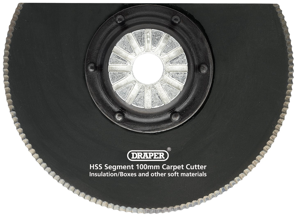 Draper HSS SEGMENT CARPET CUTTER 4 26809 Universal Accessories for Oscillating Tools