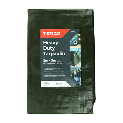 Timco Heavy Duty Tarpaulin Waterproof Ground Sheet Cover Camping Gardening