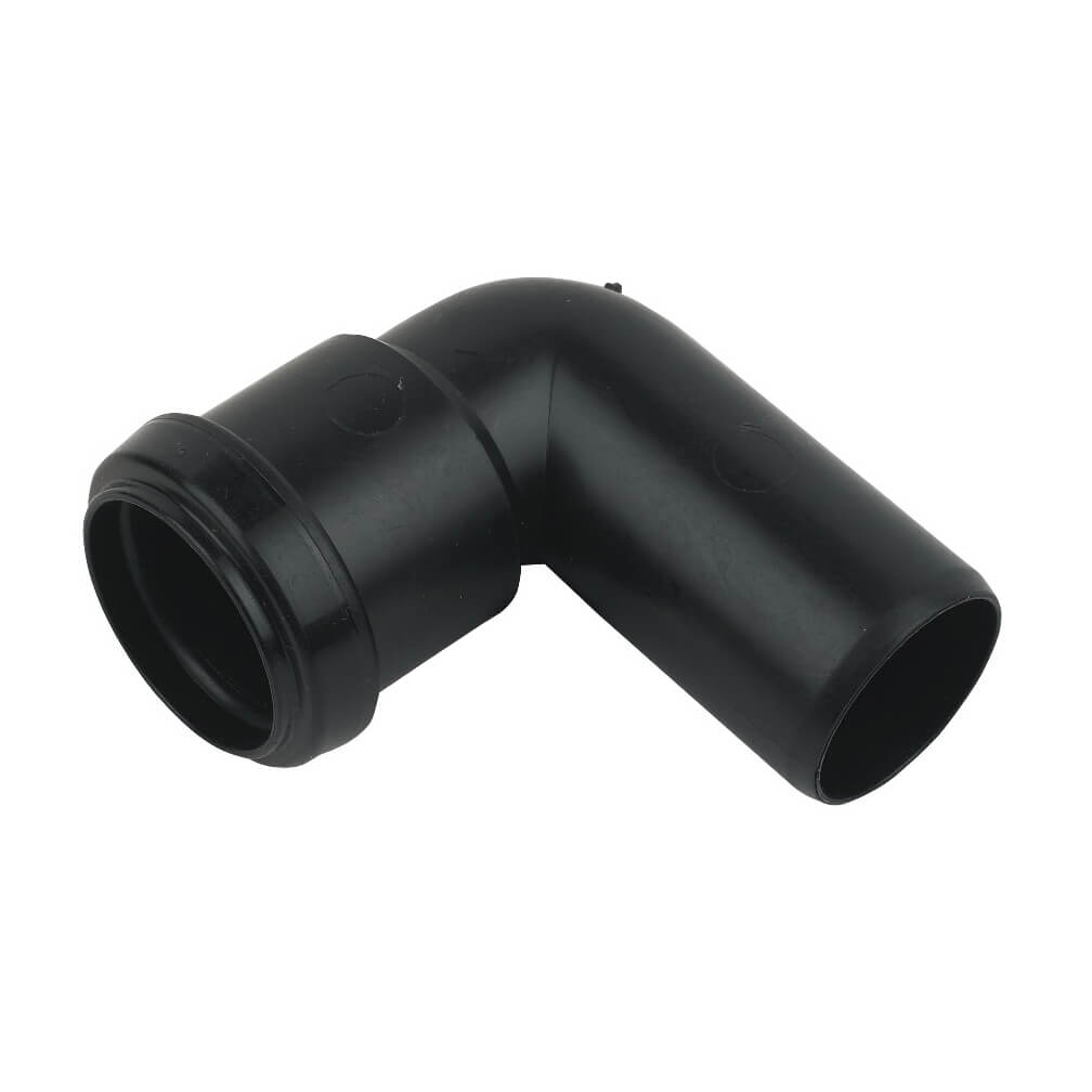 32MM WASTE - 1_" 90 � CONVERSION BEND PUSH FIT BLACK