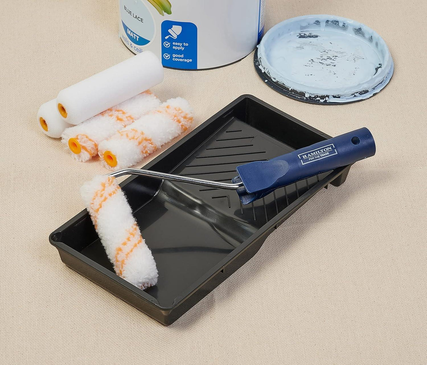 For The Trade 7 Piece Mixed Mini Roller Kit - 4" | Decorating Tools, Paint Brushes, Rollers & Accessories