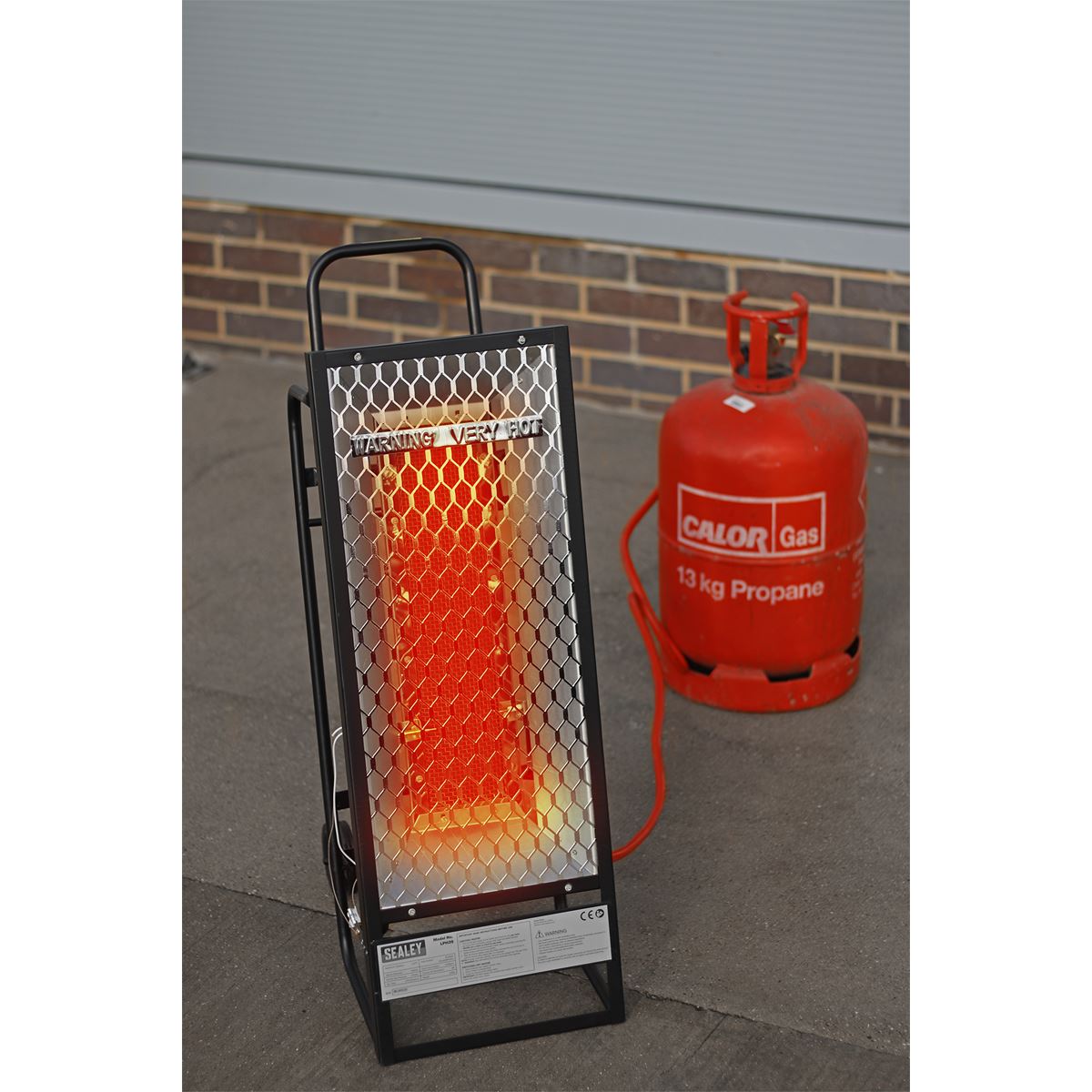 Sealey LPH35 Space Warmer Industrial Propane Heater 35,000Btu/hr | 35,000Btu/hr(10.25kW), Tip-Over Switch | 35,000Btu/hr(10.25kW) (Propane).