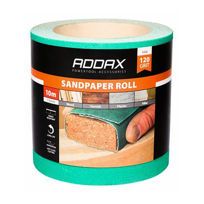 TIMCO Sandpaper Roll Green P120 115mm x 10m Green Pack 1