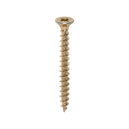 TIMCO Solo Woodscrew PZ2 CSK ZYP 5.0 x 50 Gold Pack 200