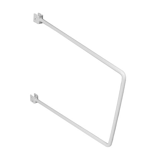 TIMCO Twin Slot Flex Bookend White 200mm White Pack 1