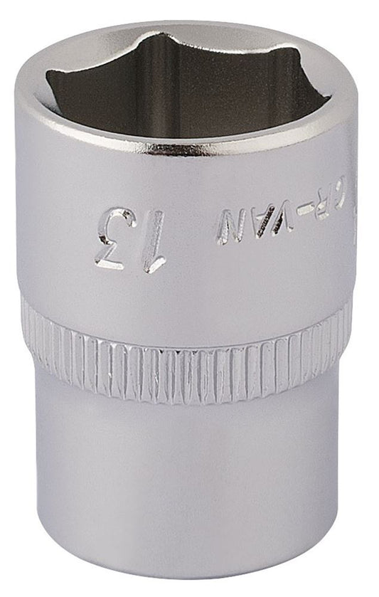 Draper 13MM HEX SOCKET 1/4DRIVE 11102 1/4" Sq. Dr. Metric Hexagon Sockets