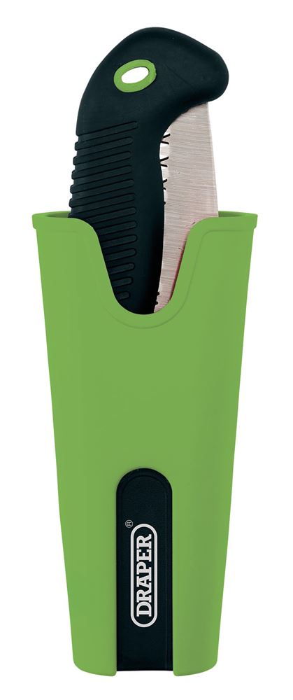 Draper FOLDING SAW AND HOLDER SET 09010 Folding Pruning Saw and Holster Set, 180mm (2 Piece)