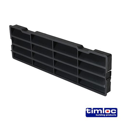 TIMCO Thro-Wall Cav Sleeve Baff Bla 229 x 76 Black Pack 1