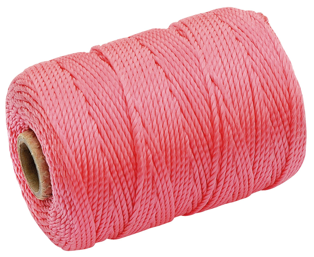 Draper 100M PINK BRICK LINE 27428 100M Pink Polypropylene Brick Line