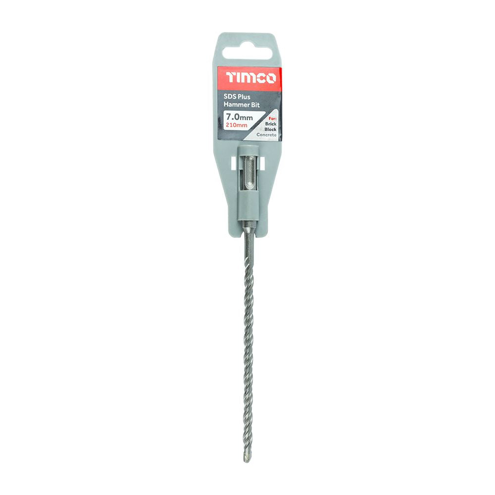 TIMCO SDS Plus Hammer Bit 7.0 x 210 Pack 1
