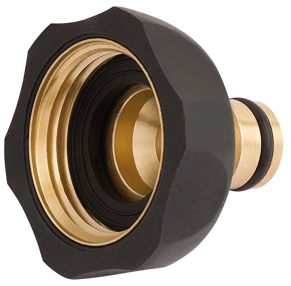 Draper 1 BRASS/RUBBER TAP CONNECTOR 27697 Brass and Rubber Tap Connector (1")