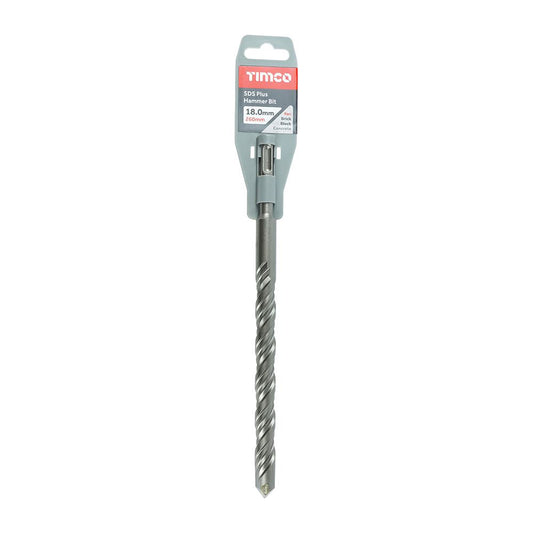 TIMCO SDS Plus Hammer Bit 18.0 x 260 Pack 1