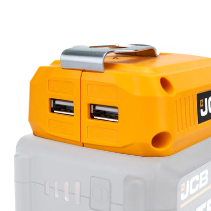JCB 21-18USB USB Adapter 18V 60lm LED Light 2x USB Ports Cordless USB Power Adapter Power Tool Adapter