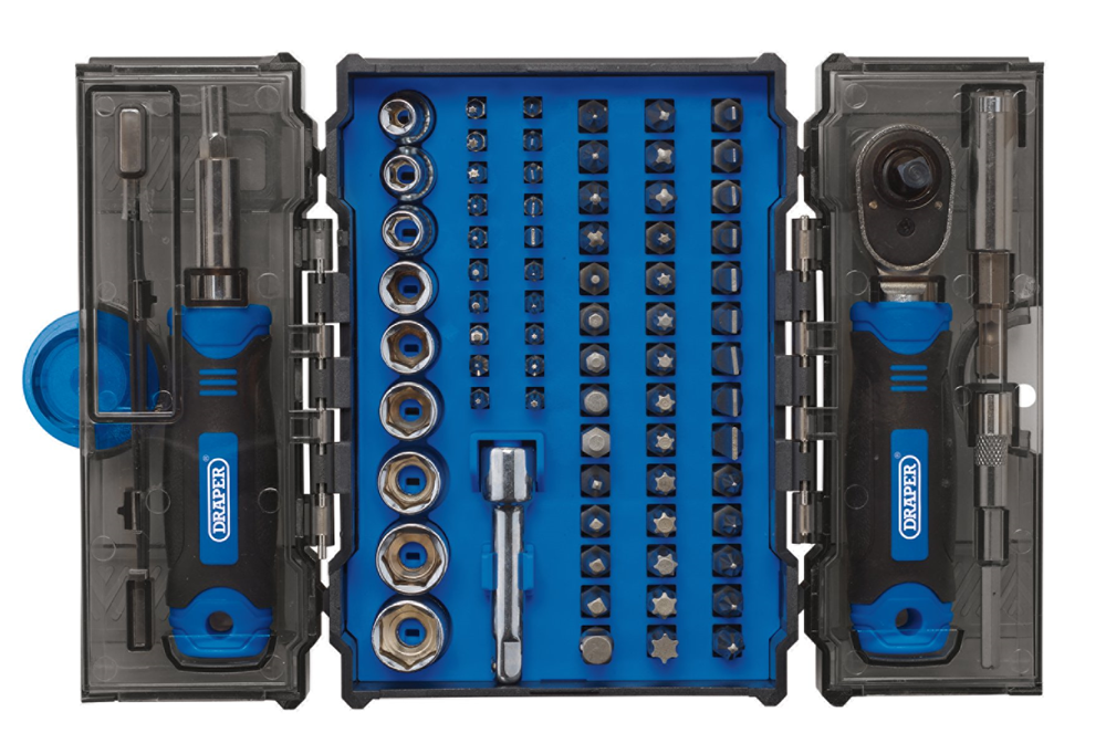 Draper 78PC RATCHET BIT SET 28029 28029 Ratchet and Screwdriver Bit Set (78 Piece)