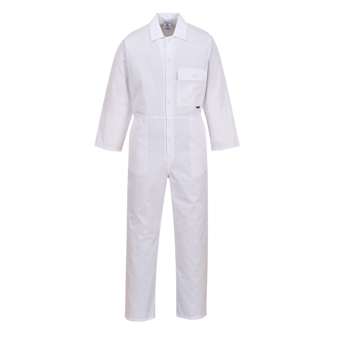 Portwest 2802 - White Standard Coverall boiler suit sz Medium Regular