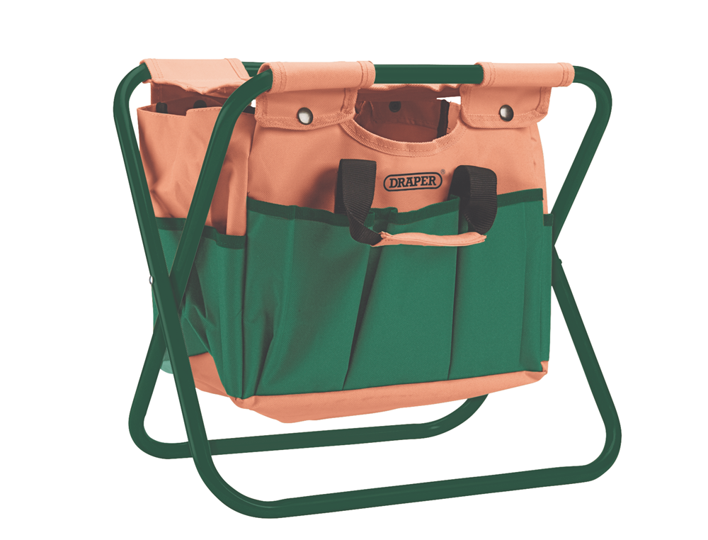 Draper 2-IN-1 FOLDABLE SEAT AND BAG 28052 2-in-1 Foldable Seat and Bag