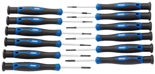 Draper 12PC PRECISION SCREWDRIVER SET 28118 Precision Screwdriver Set (12 Piece)