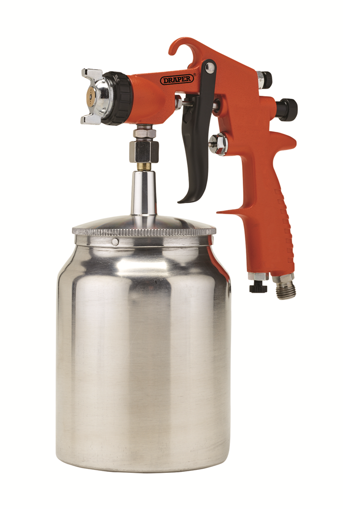 Draper SUCTION AIR SPRAY GUN 1L 1.8MM 28354 28354 Suction Air Paint Spray Gun, 1L, 1.8mm