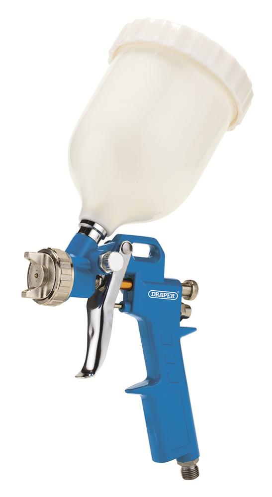 Draper GRAV AIRSPRAYGUN 500ML 1.4/1.8 28358 28358 Gravity Air Paint Spray Guns, 500ml