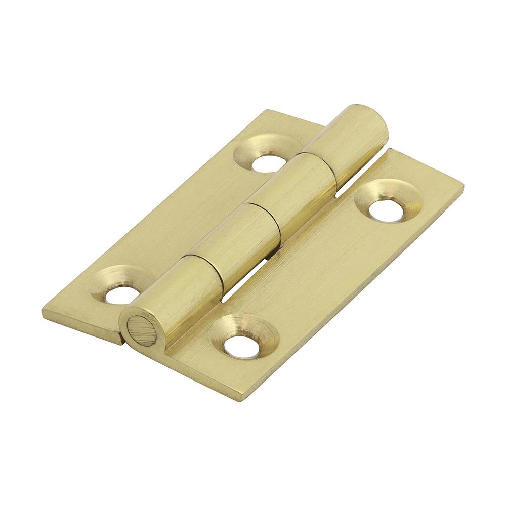 TIMCO Solid Drawn Hinge P/Brass 38 x 22 Pack 2
