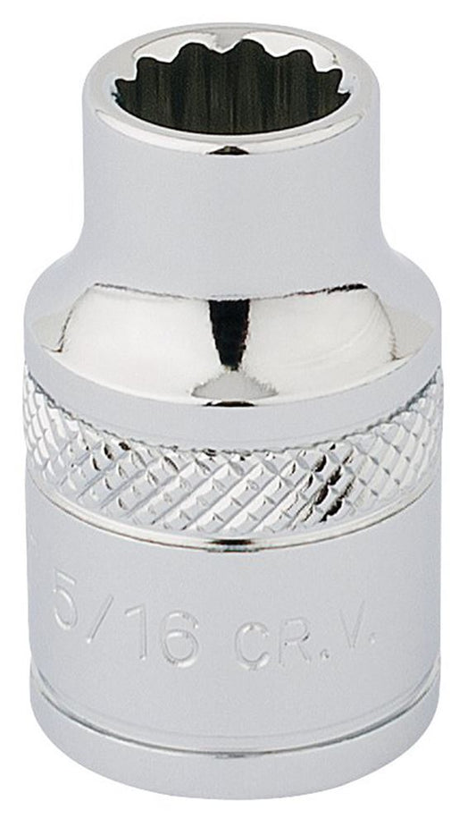 49016 Draper Expert Expert HI-TORQ 12 Point Socket, 3/8 Sq. Dr., 5/16 D-AF 3/8 Sockets Professional Trade DIY Workshop Garage Use