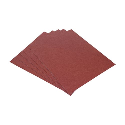 TIMCO Full Sanding Sheets Mixed Set 230 x 280mm (80/120/180) Red Pack 5