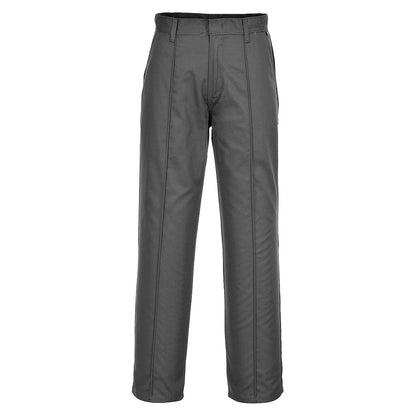 Portwest 2885 - Graphite Grey Preston Mens Work Trousers with Side Pockets sz 32" Regular