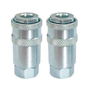 70864 Draper 1/4 Female Quick Coupling (Pack of 2) EAC Air Fittings 54mm Professional Trade DIY Workshop Garage Use