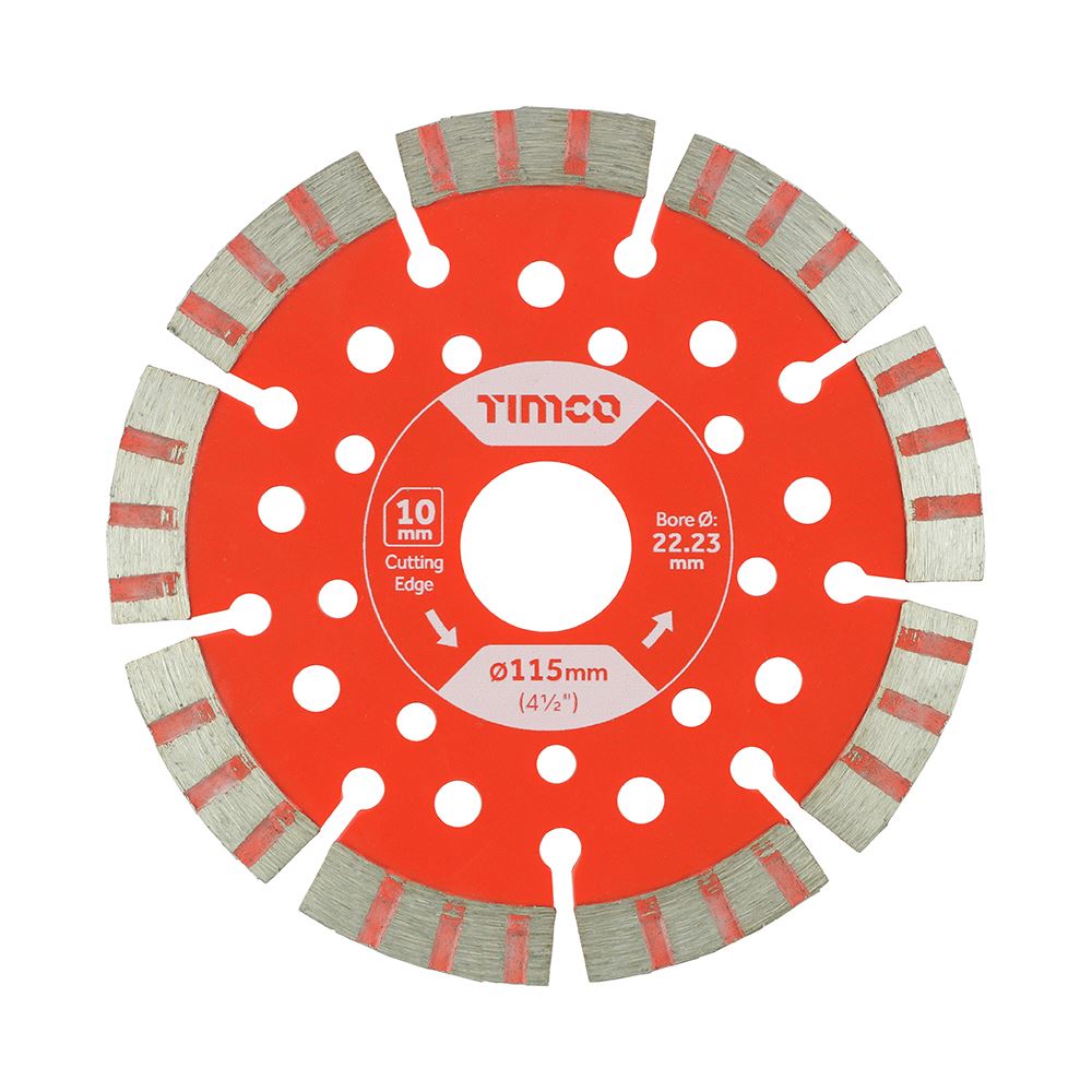 TIMCO Trade Diamond Blade Seg 115 x 22.2 Pack 1