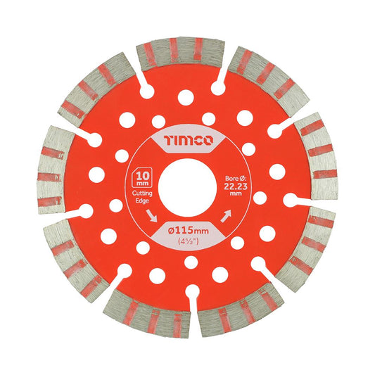 TIMCO Trade Diamond Blade Seg 115 x 22.2 Pack 1