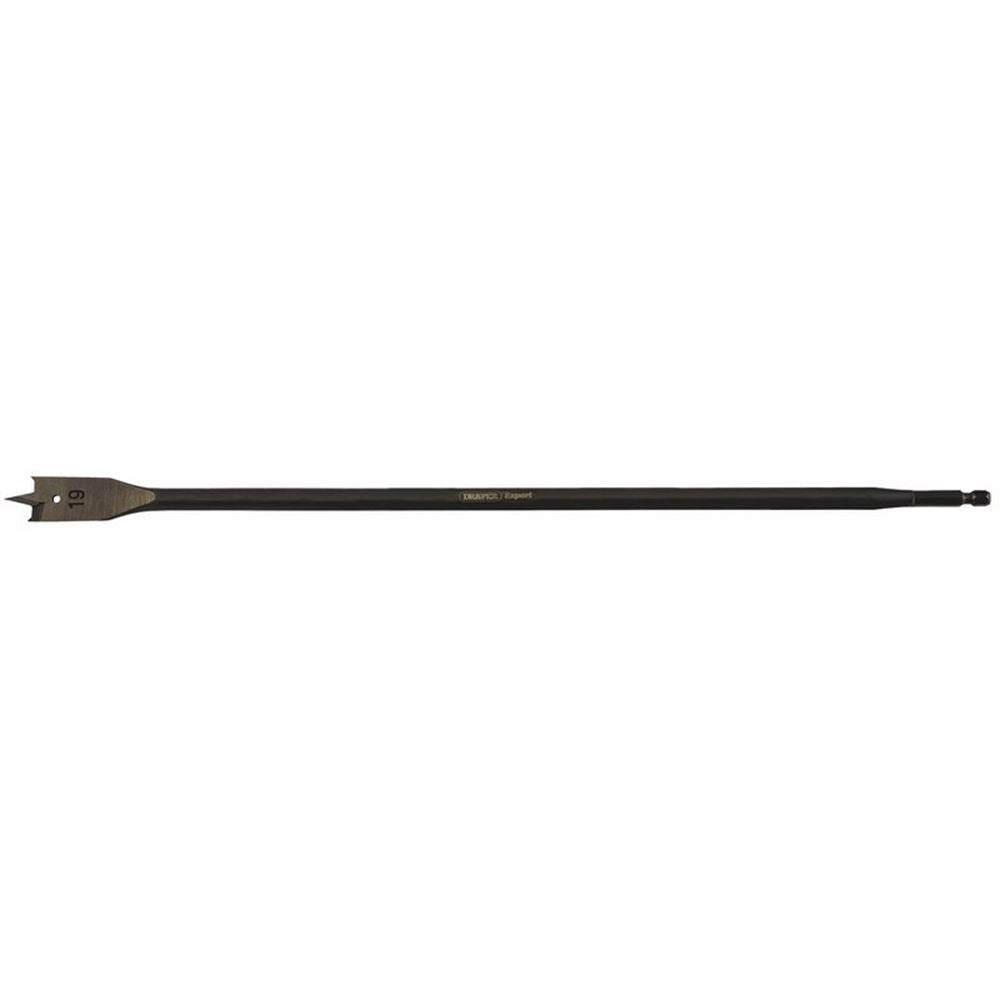 Draper 19MM EXTRA LONG FLAT WOOD BIT 67439 Extra Long 405mm Flat Wood Bits