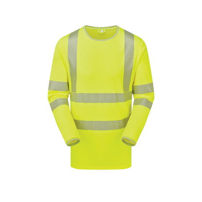Pulsar LFE935 GRS Hi Vis Long Sleeve T-Shirt Yellow Orange High Visibility Workwear