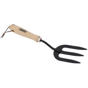 Draper CARBON STEEL HAND FORK 83990 Carbon Steel Weeding Fork with Hardwood Handle