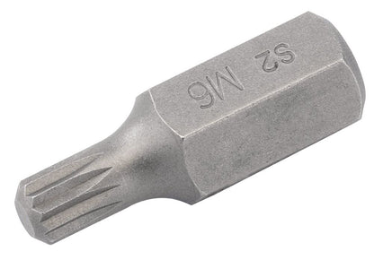 Draper M6 XZN BIT 10MM HEX X 30MM 33340 Spare 10mm Hex. Insert Bits For Mechanic's Bit Sets