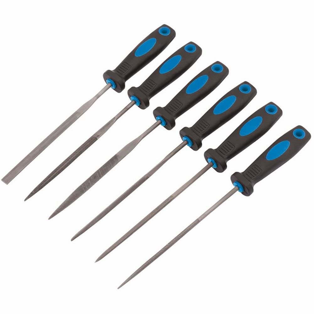 DRAPER 83480 - Soft Grip Needle File Set, 150mm (6 Piece)