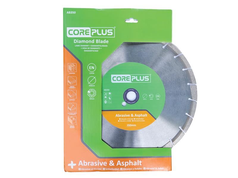 CorePlus CORDBAB350 AB350 Abrasive & Asphalt Diamond Blade 350mm