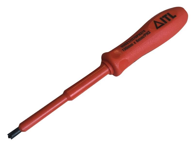 ITL Insulated Slotted/Phillips Screwdriver 100 x 6mm x PH2