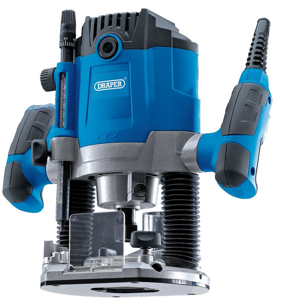 Draper 1800W 12MM ELECTRIC ROUTER 02520 230V Variable Speed Router, 1/2", 1800W