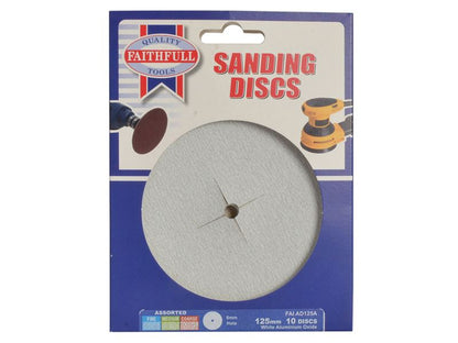 Faithfull FAIAD125C Paper Sanding Disc 6 x 125mm Coarse (Pack 5) |