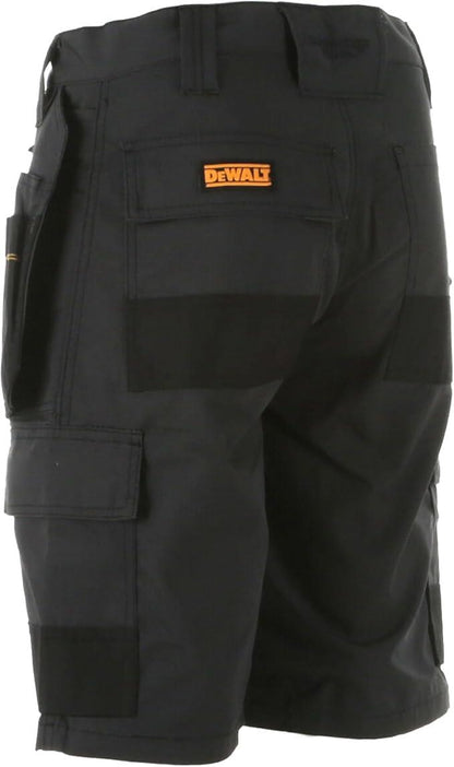 DeWalt Cheverley Lightweight Grey Polycotton Work Shorts with Multiple Waist Sizes 30W to 42W for Trade DIY and Site Work
