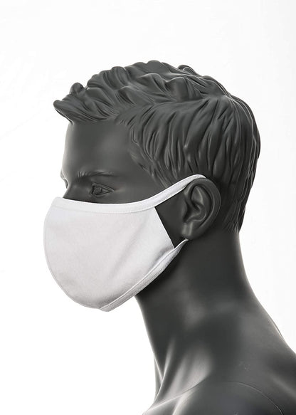 PORTWEST CV22 WHITE 2-Ply Anti-Microbial Fabric Face Mask Box of 25