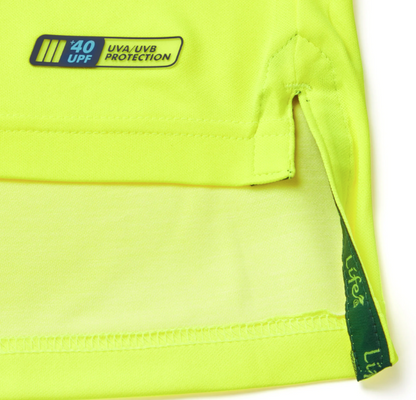 Pulsar Hi Vis Long Sleeve Polo Shirt Yellow High Visibility Workwear
