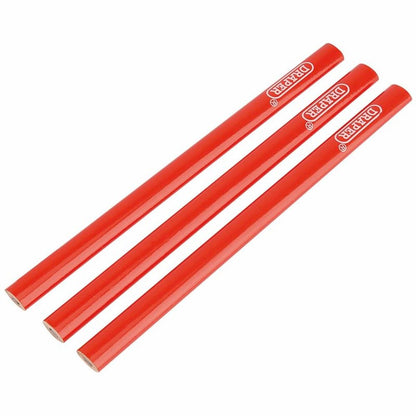 34180 Draper Carpenters Pencils, 174mm (Pack of 3) CP/3 Gauges and Mark Making Professional Trade DIY Workshop Garage Use