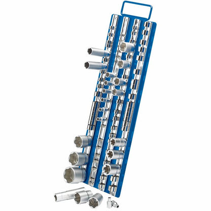Draper 80 PIECE SOCKET RETAINING TRAY 29760 Socket Retaining Bar Carrier, 1/4", 3/8" & 1/2" Sq. Dr.