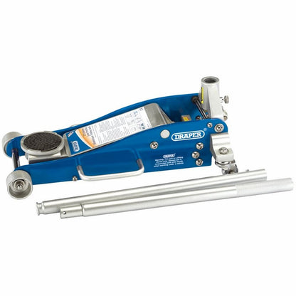 Draper 2.5T ALUM/STEEL TROLLEY JACK 31479 Aluminium and Steel Trolley Jack (2.5 tonne)