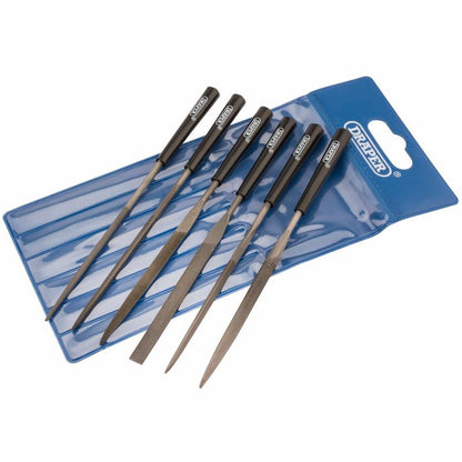 Draper 6 PC NEEDLE FILE SET 82577 Needle File Set, 140mm (6 Piece)