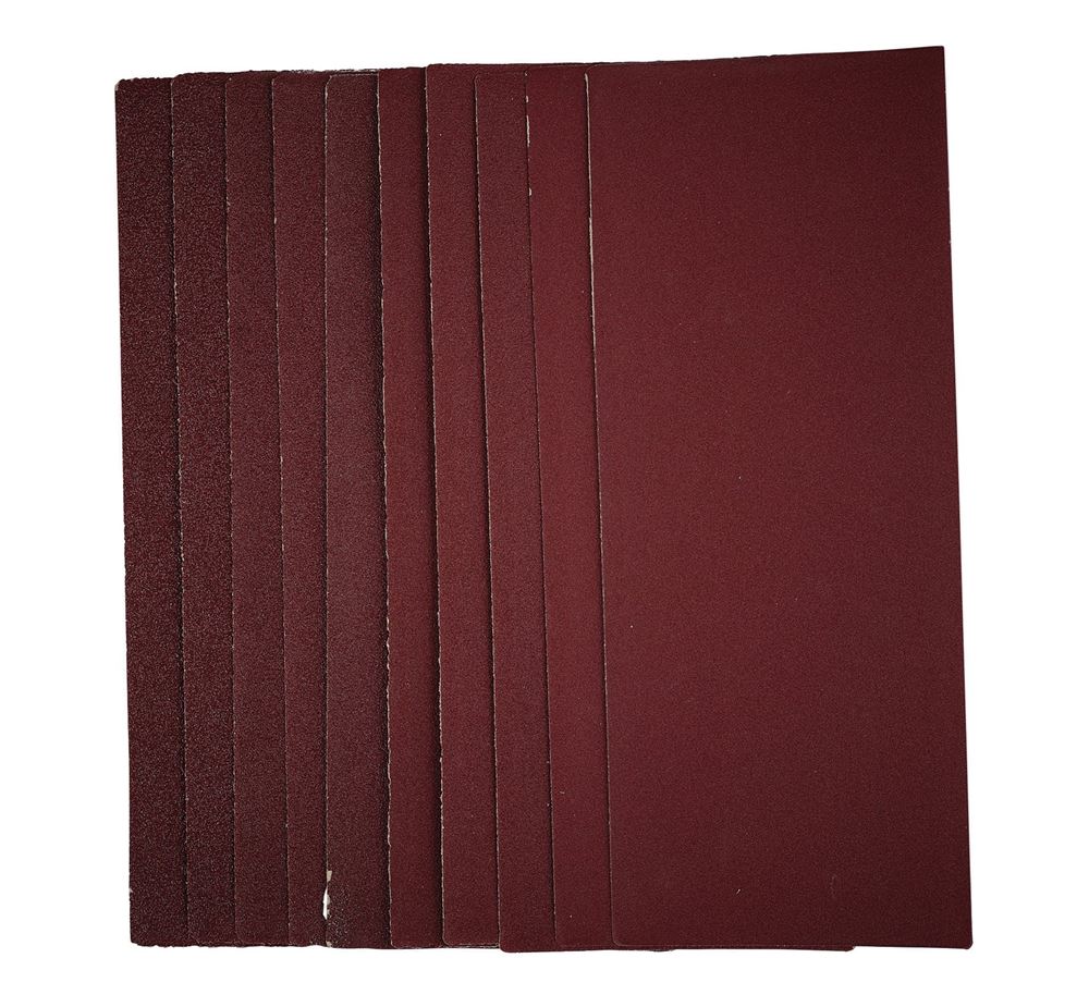 Draper SANDING SHEET 93X230MM ASSRT 55753 55753 1/3 Sanding Sheets, 93 x 230mm (Pack of 10)