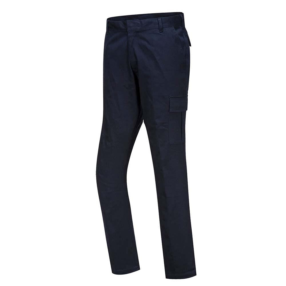 Portwest S231DNR30 Stretch Slim Combat Trouser, Dark Navy, Size 30